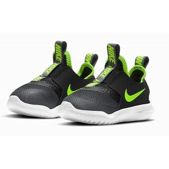 Nike Other - Nike Flex Runner Baby Shoes Black/Green - Size 2C